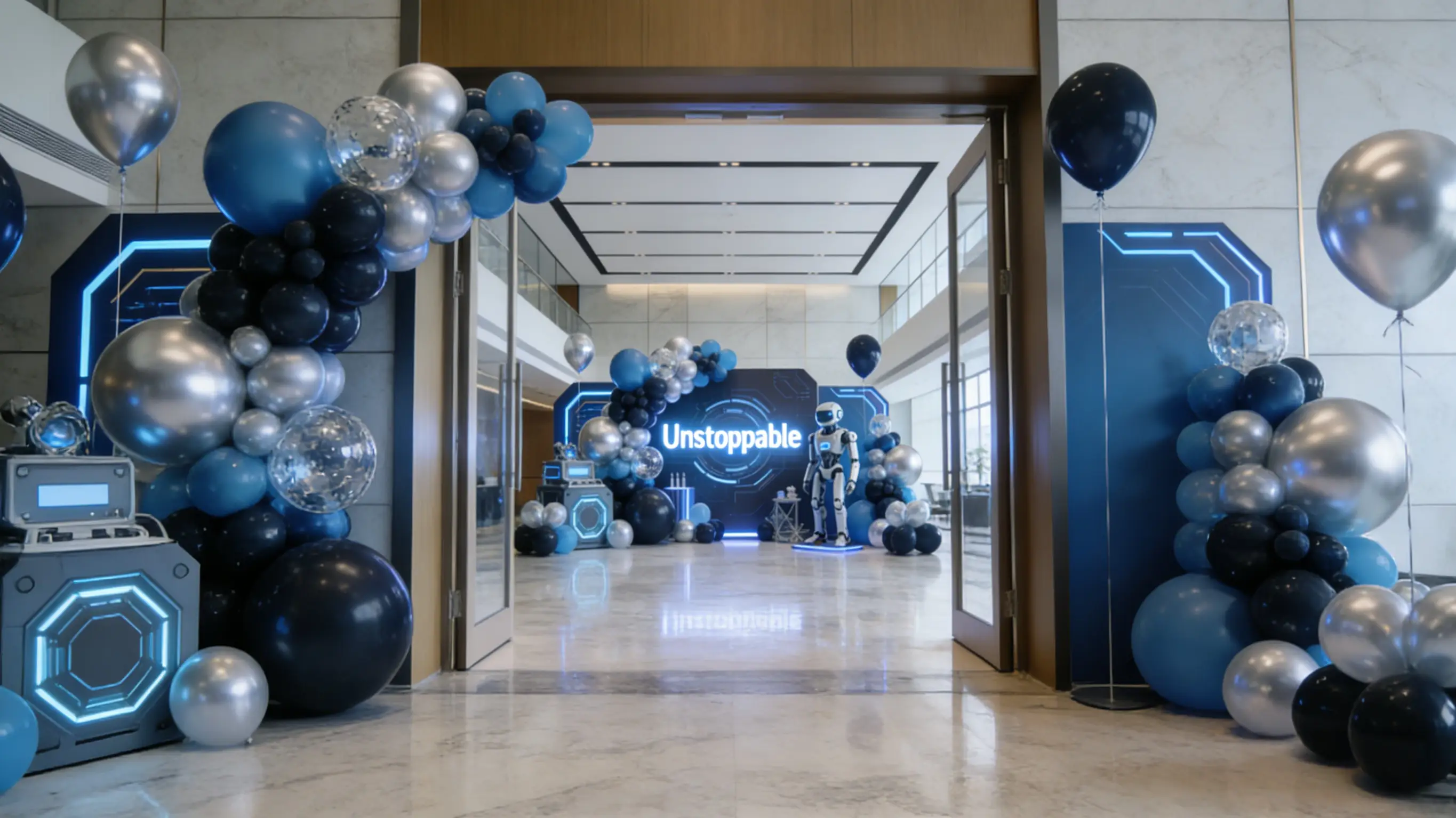 Chrome Balloons Brand Promotion Decoration