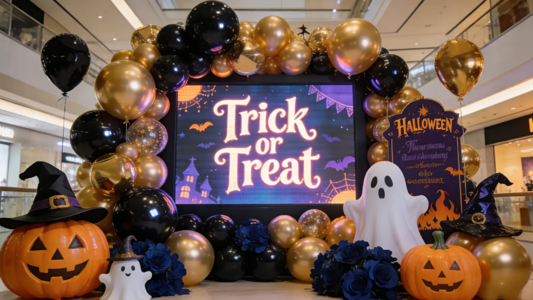 Chrome Balloons Halloween Party Decoration