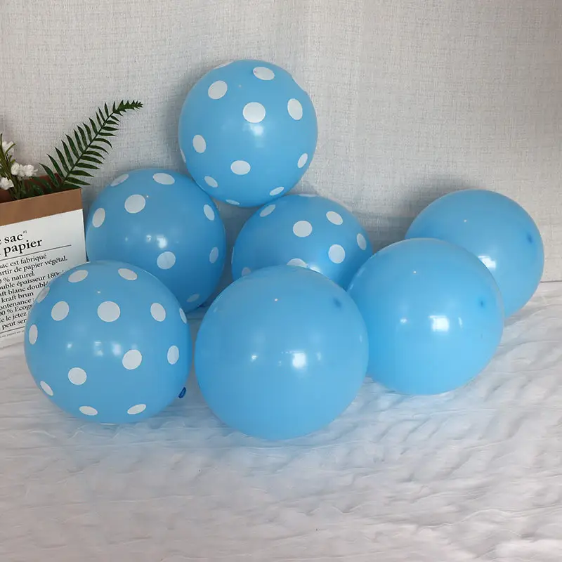 Blue Polka Dot Balloons Decoration