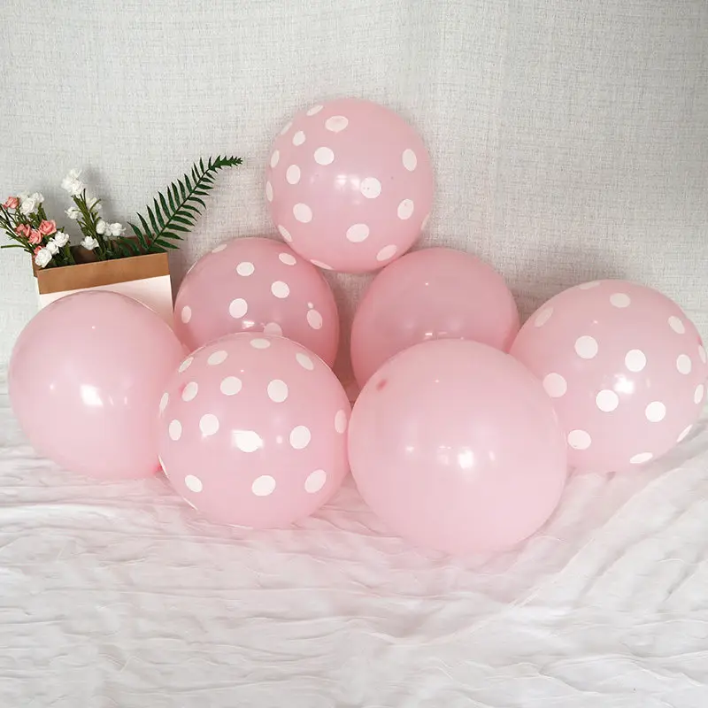 Pink Polka Dot Balloons Decoration