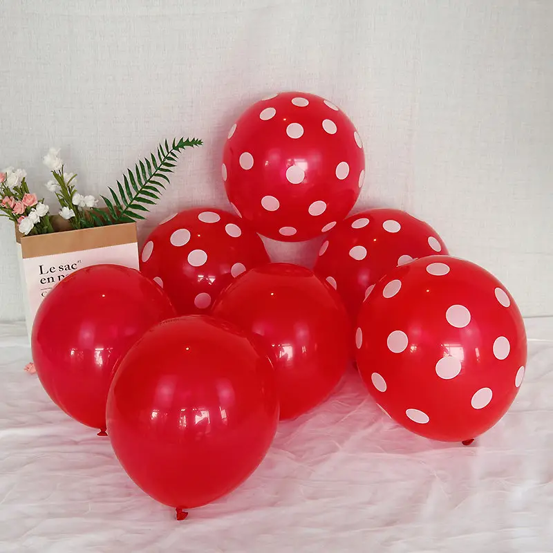 Red Polka Dot Balloons Decoration