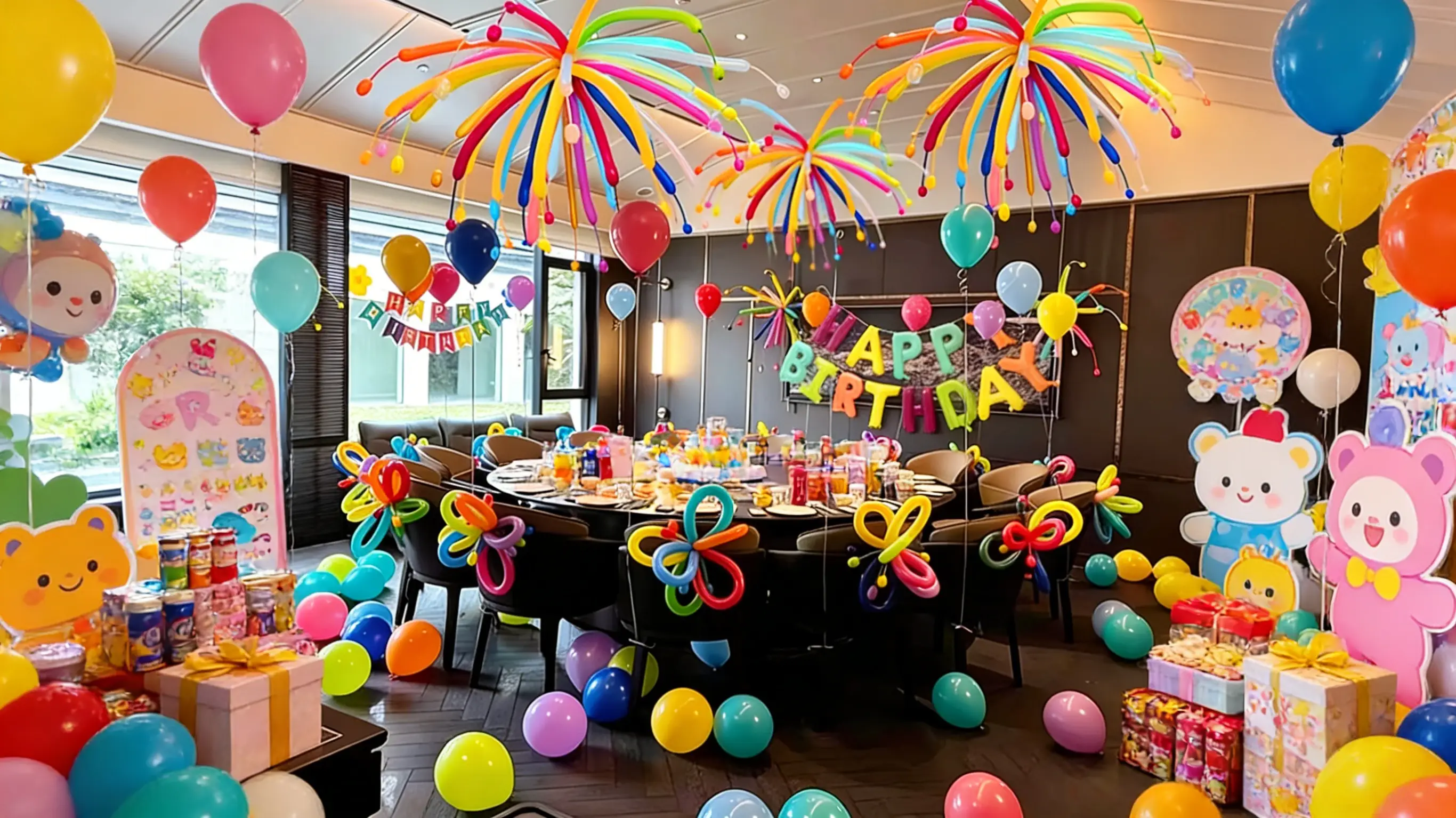 Matte Balloons Birthday Party Decoration