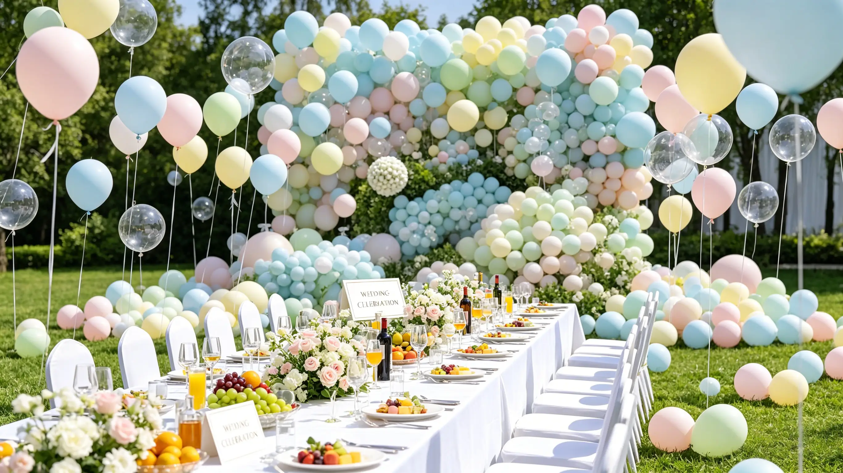 Pastel Balloons Wedding Party Decoration