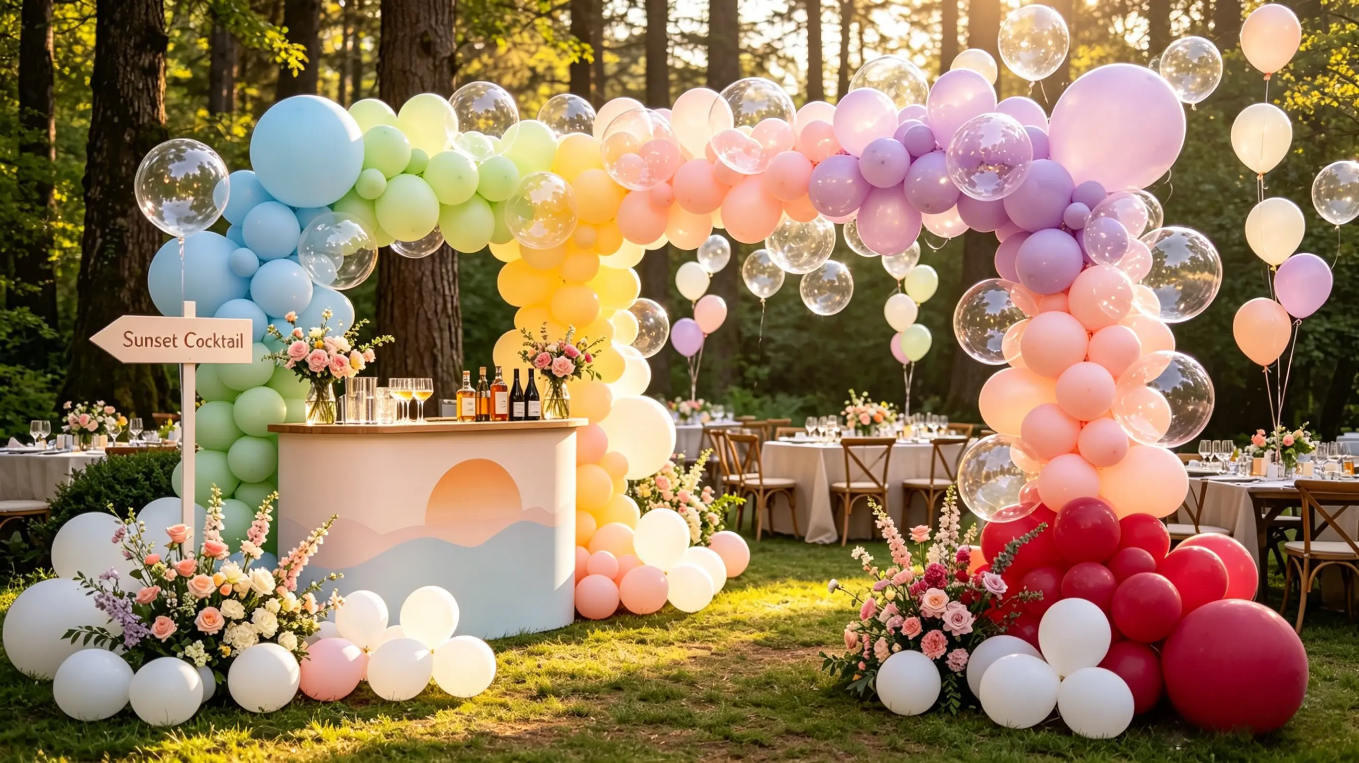 Marketing Campaign with Pastel Balloons